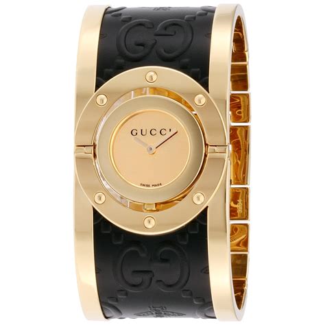 white gold gucci bangle watch|Gucci gold bangle watches ladies.